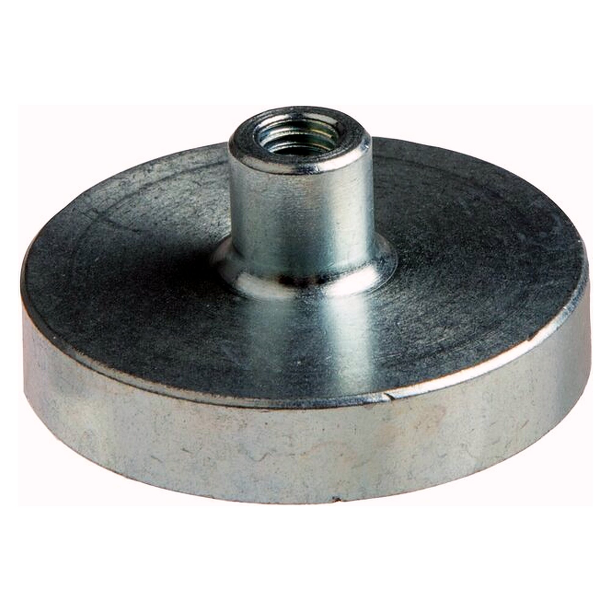 Neodym-Topfmagnet (Flachgreifer) 25mm, M 4 (IG) Innengewinde (Buchse)