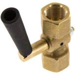 Wika MAH 12 MM MS Manometer-Absperrhahn G 1/2" Muffe-Muffe, Messing