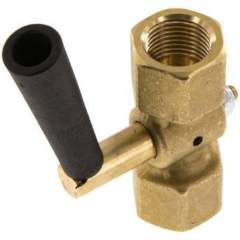 Wika MAH 12 MM MS Manometer-Absperrhahn G 1/2" Muffe-Muffe, Messing