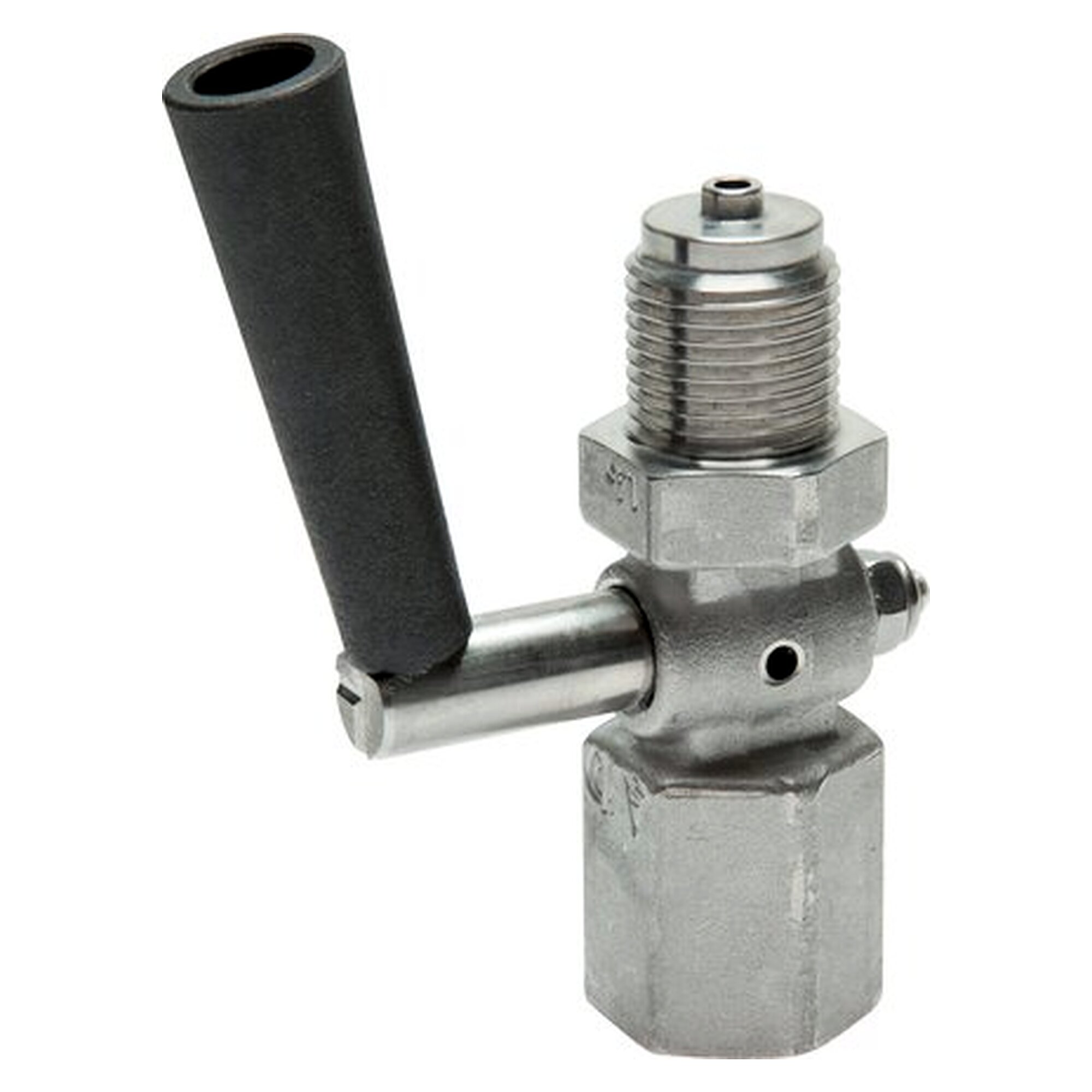 Gauge shut-off cock, G 1/4", 6 bar, 1.4571, temperature range -10 to +50 °C