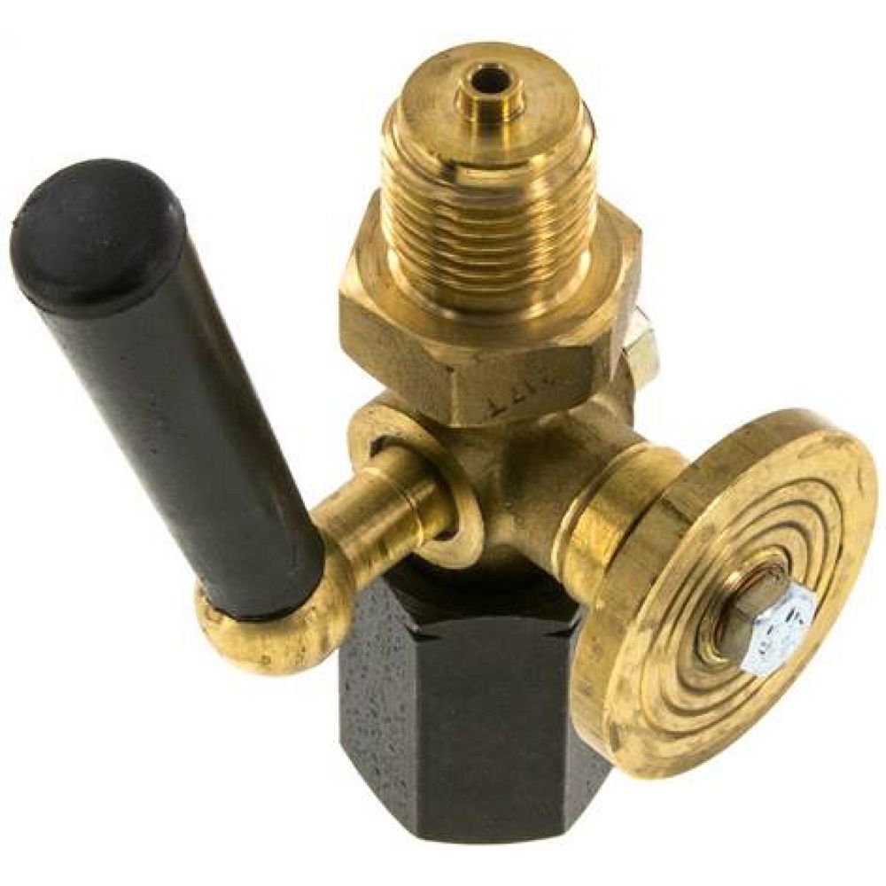 Wika MAH 12 SMZP4 MS Manometer-Absperrhahn G 1/2" Spannmuffe-Zapfen, Messing