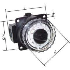 MANO R 20 3 Manometerregler, G 2", 0-3 bar