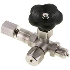 Wika MAV 12 SMZMP2 ES Manometer-Absperrventil G 1/2" Drehbare Muffe-Zapfen mit Schaft für Messgerätehalter,1.4571