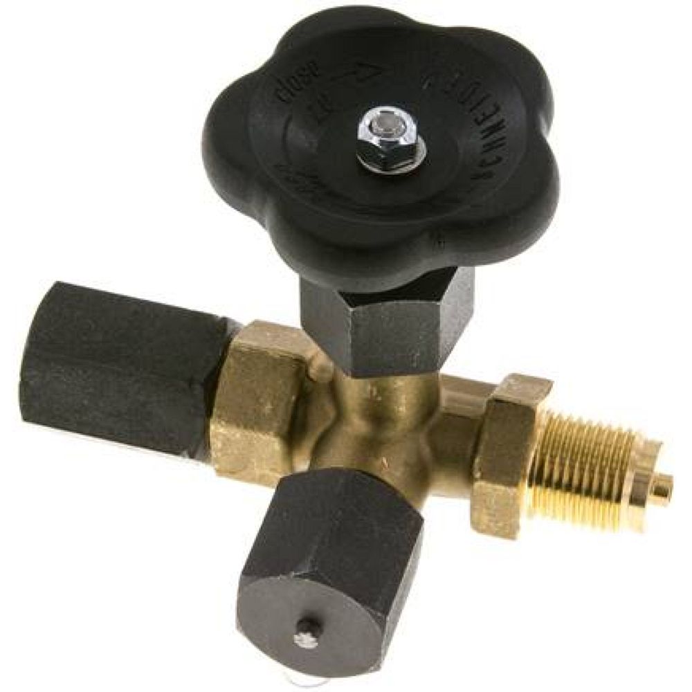 Wika MAV 12 SMZP2 MS Manometer-Absperrventil G 1/2" Spannmuffe-Zapfen,Messing