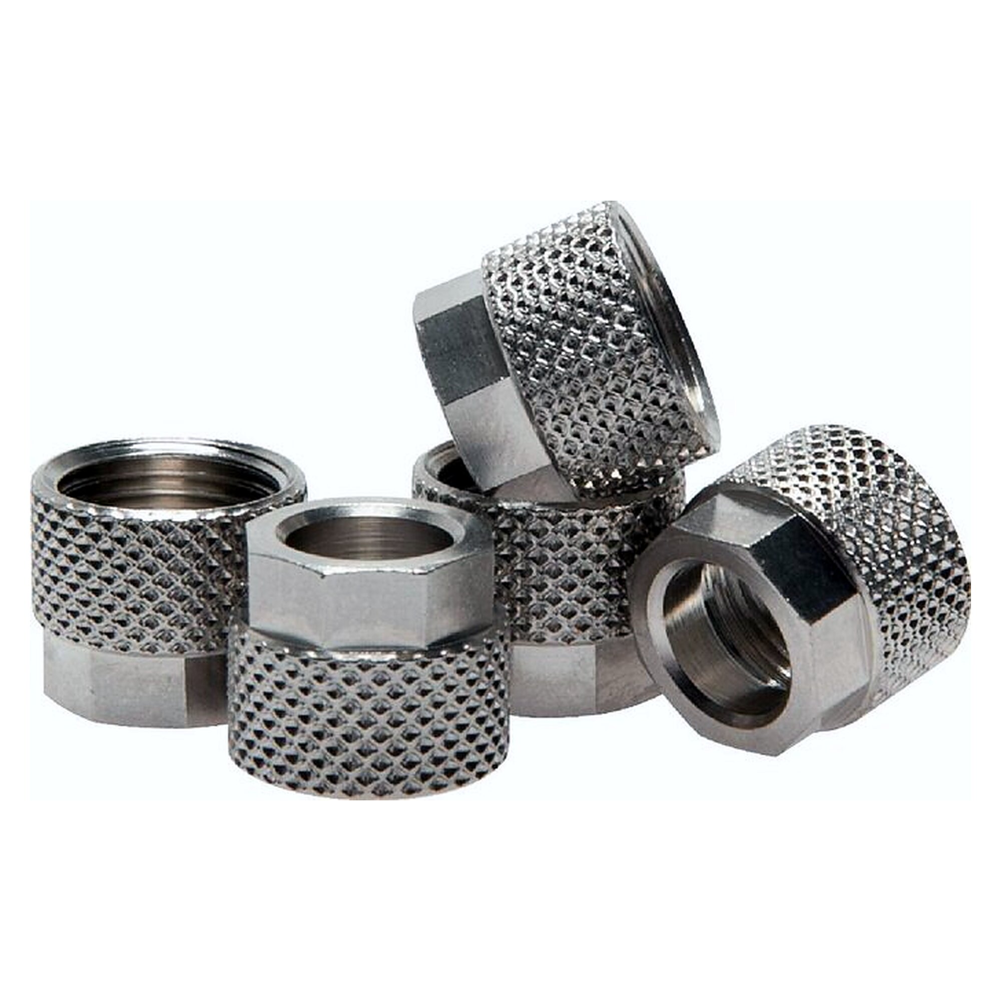 Überwurfmutter, Gewinde M 14x1, Schlauch 10x8 mm, Messing vernickelt