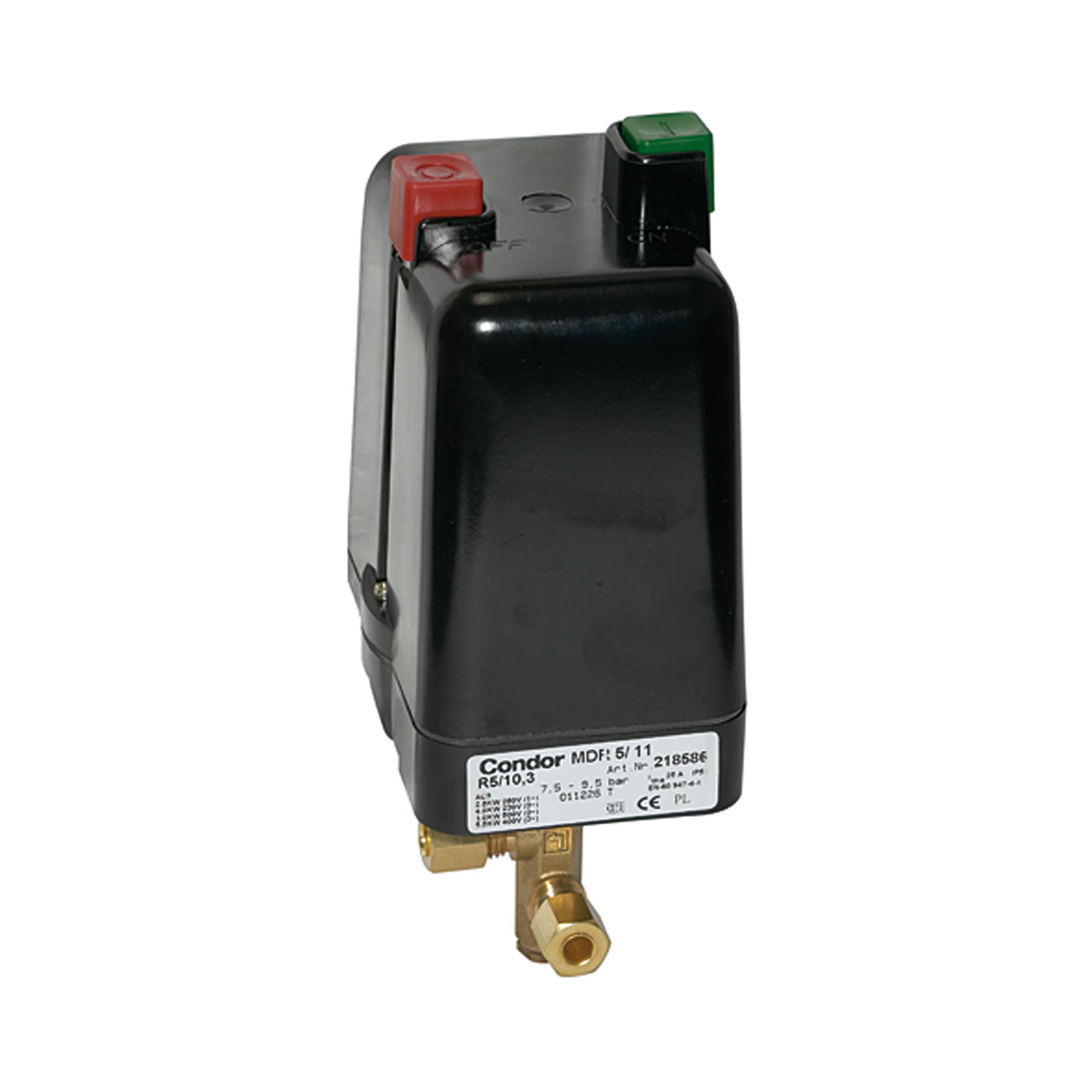 Kompressoren Druckschalter, m. Entlastungsven., G 1/2, 2,5-16 bar - Riegler 103060
