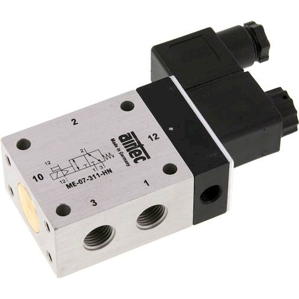 Airtec ME-07311HN-230V. 3/2-way solenoid valve with external air connection, G 1/4"
