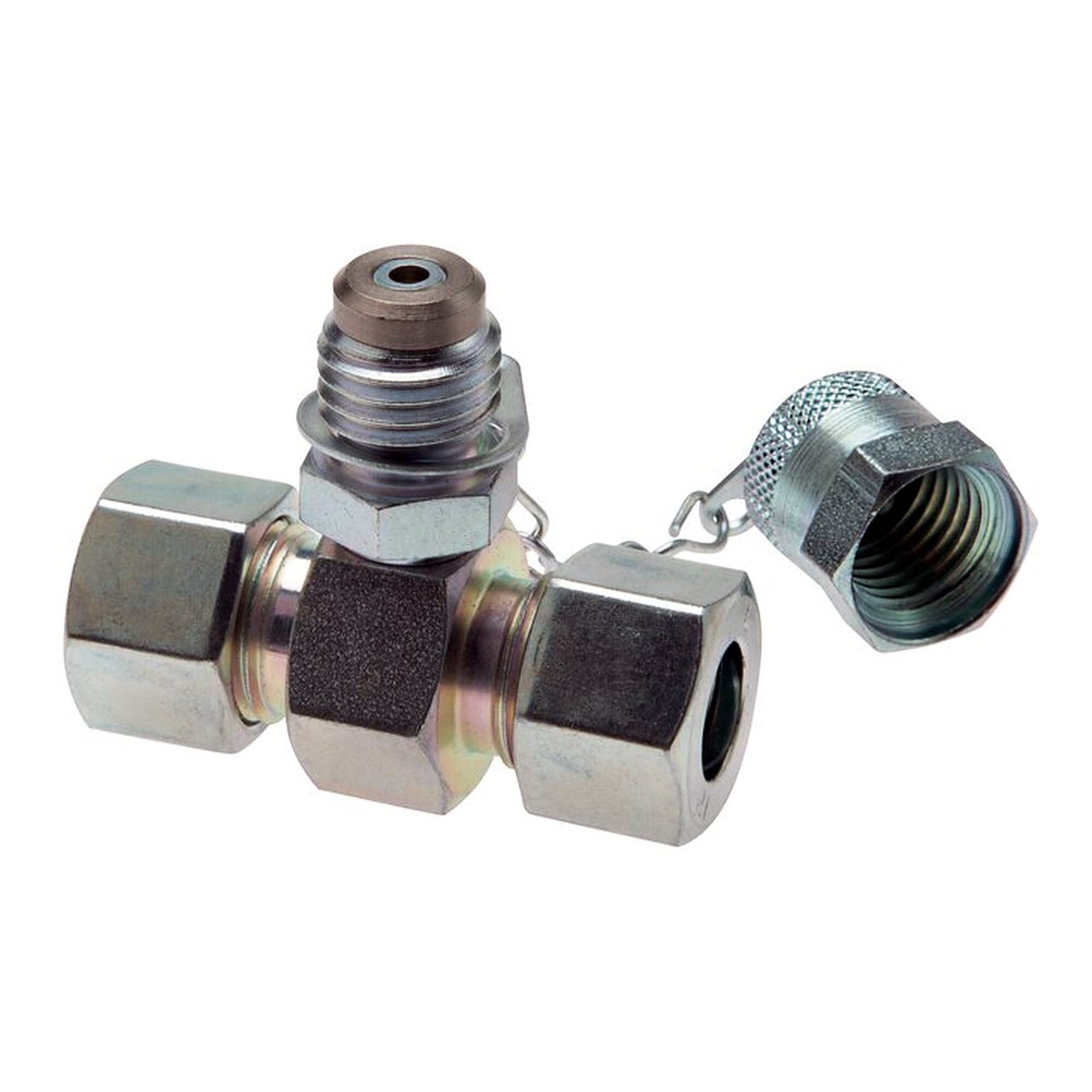 Test point, 315 bar, zinc plated steel, series leichte series, temperature range -20 to +100 °C