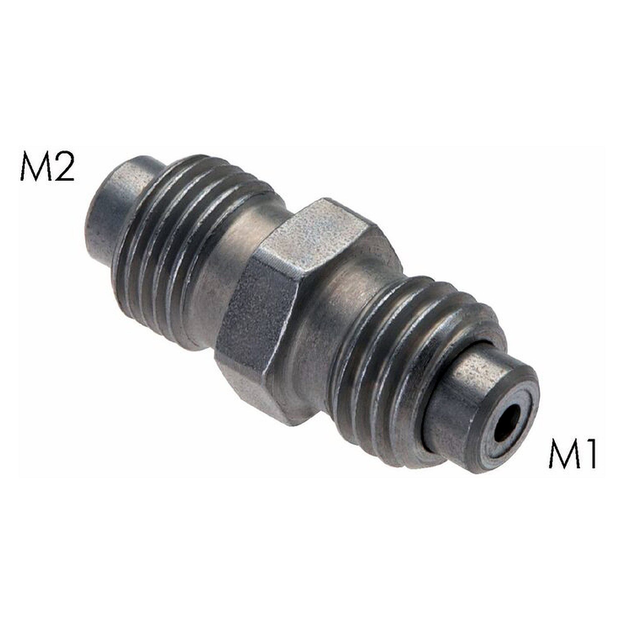 Accessory for compressed air equipment, M 16x1.5, 630 bar, zinc plated steel