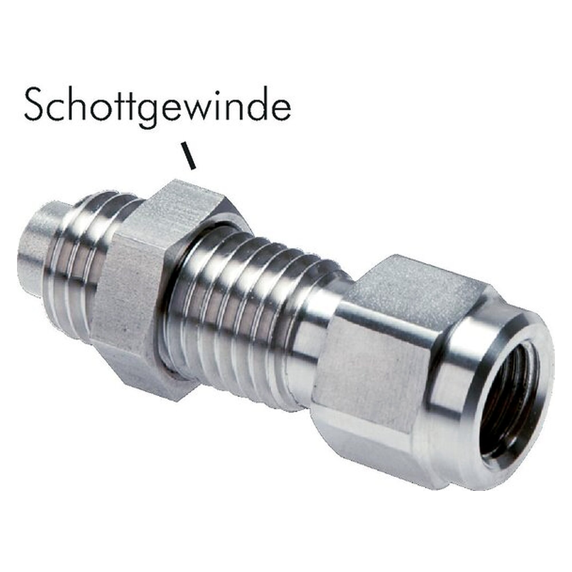 Manometeranschluss, G 1/2", 630 bar, 1.4571, Temperaturbereich -20 bis +200 °C
