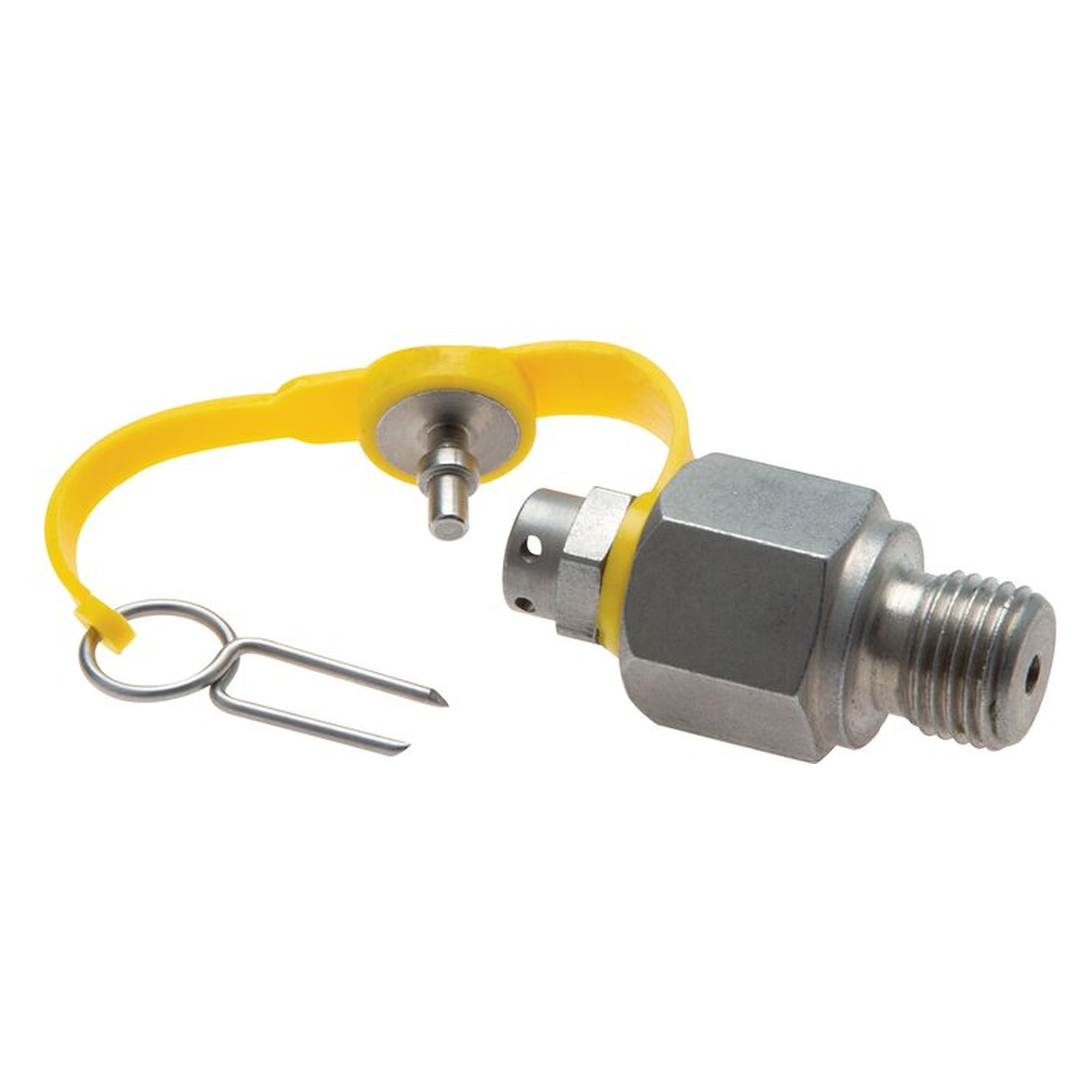 Test point, M 10x1, 400 bar, zinc plated steel, temperature range -20 to +100 °C
