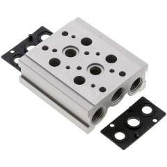 YPC MF3500-2. Reihenleiste (2-fach) für SF3000 (5/2 und 5/3-Wege)