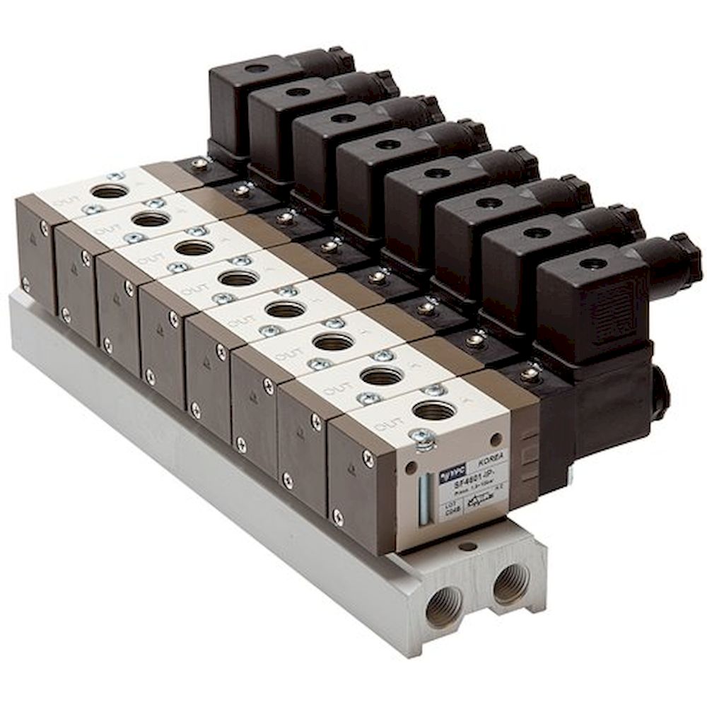 YPC MF4300-10. Reihenleiste (10-fach) für SF4000 (3/2-Wege)