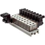 YPC MF4500-9. manifold (9-way) for SF4000 (5/2 and 5/3-way)