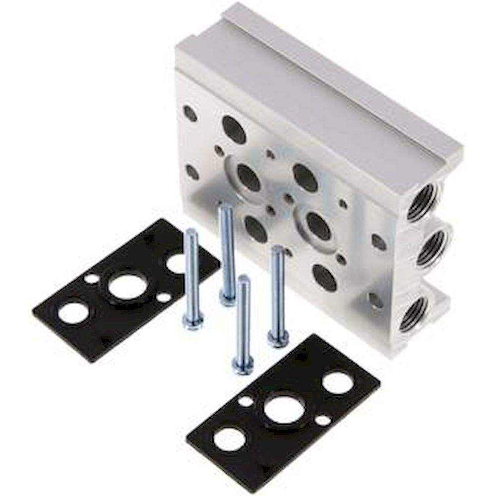 YPC MF4500-2. Reihenleiste (2-fach) für SF4000 (5/2 und 5/3-Wege)