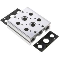 YPC MF5500-2. Reihenleiste (2-fach) für SF5000 (5/2 und 5/3-Wege)