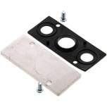 YPC MF5500-BLK. Blindplatte für Reihenleiste MF5500