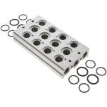 YPC MF6500-4. Reihenleiste (4-fach) für SF6000 (5/2 und 5/3-Wege)