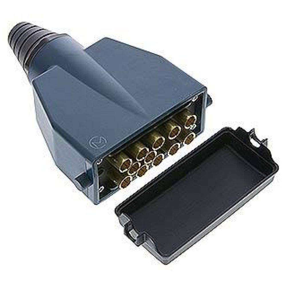 Mehrfachkupplung 12x 4mm Schl.,Stecker