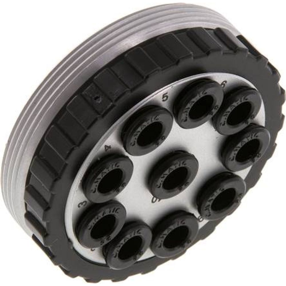 Mehrfachkupplung 10x 6mm Schl.,Muffe, rund