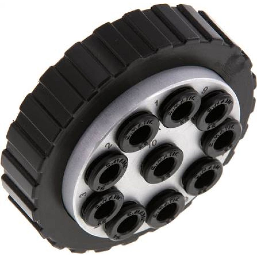 Mehrfachkupplung 10x 6mm Schl.,Stecker, rund