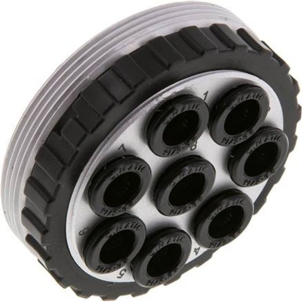 Mehrfachkupplung 8x 8mm Schl.,Muffe, rund