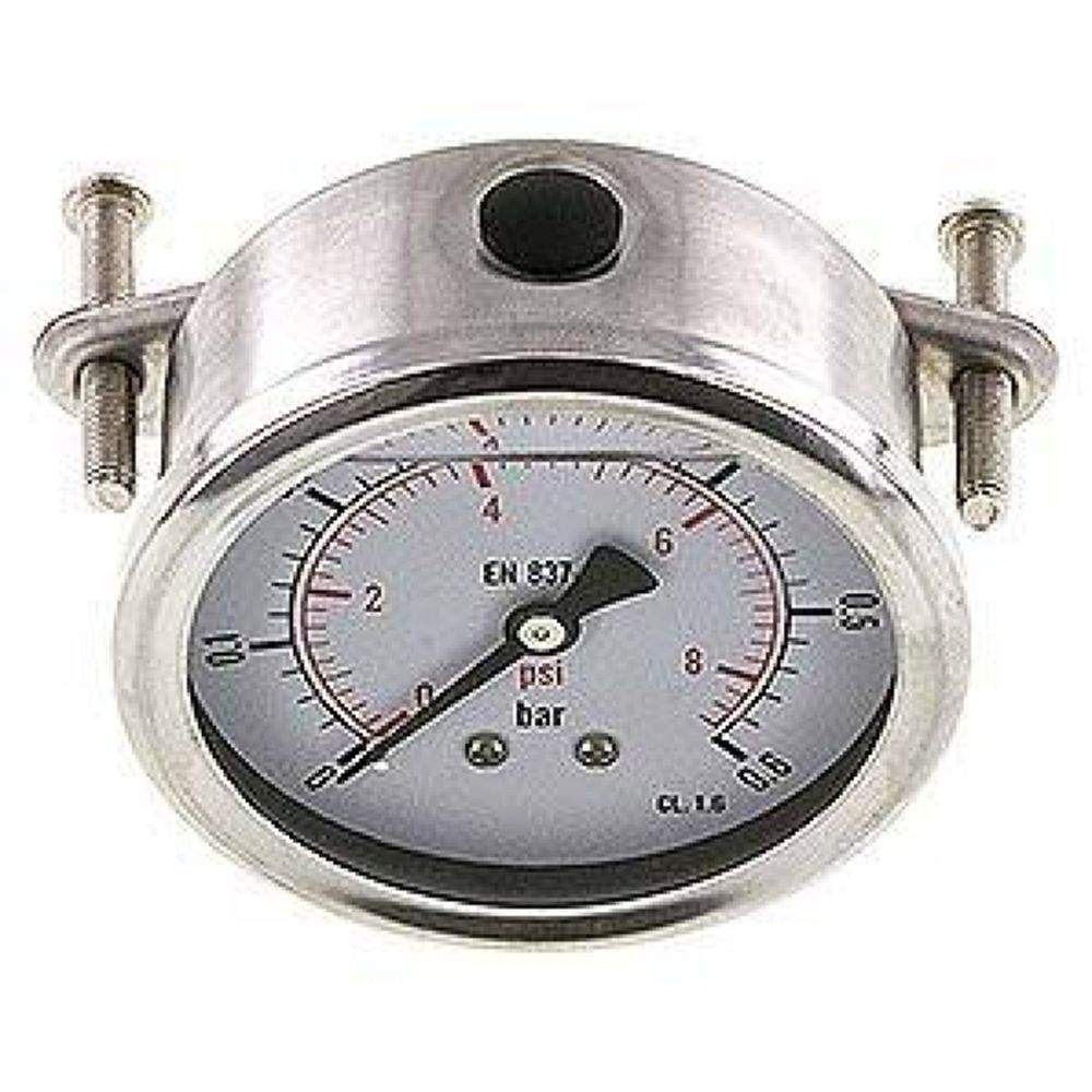 MFRE 0663 GLY CRE Glycerin-Einbaumanometer, 3kt-Frontring, 63mm, 0-0,6 bar
