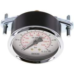 Wika MFRE 10063 Einbaumanometer, 3-kant-Frontring, 63mm, 0-100 bar