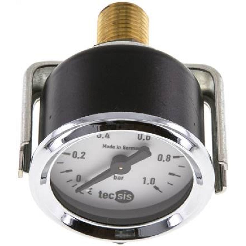 Wika MFRE 144 Einbaumanometer, 3-kant-Frontring, 40mm, 0-1 bar