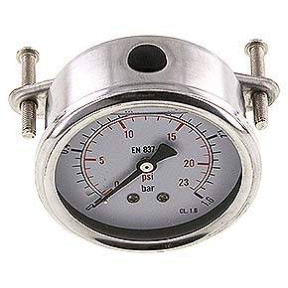 MFRE 1,663 GLY CRE Glycerin-Einbaumanometer, 3kt-Frontring, 63mm, 0-1,6 bar