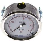 Wika MFRE 2,5100 GLY CR Glycerin-Einbaumanometer, 3kt-Frontring, 100mm, 0-2,5 bar