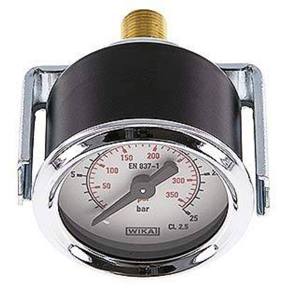 Wika MFRE 2540 Einbaumanometer, 3-kant-Frontring, 40mm, 0-25 bar