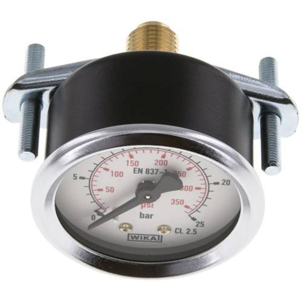 Wika MFRE 2550 Einbaumanometer, 3-kant-Frontring, 50mm, 0-25 bar