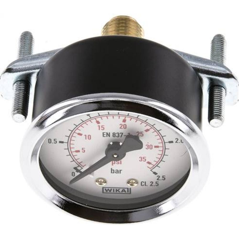 Wika MFRE 2,550 Einbaumanometer, 3-kant-Frontring, 50mm, 0-2,5 bar