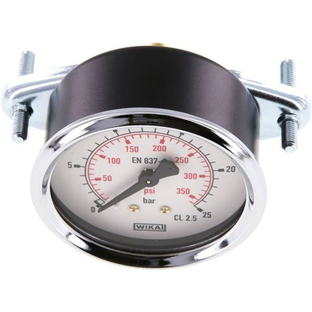 Wika MFRE 2563 Einbaumanometer, 3-kant-Frontring, 63mm, 0-25 bar