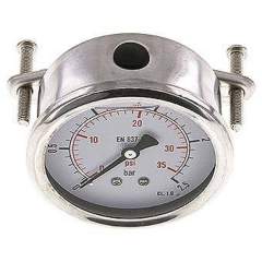 MFRE 2,563 GLY CRE Glycerin-Einbaumanometer, 3kt-Frontring, 63mm, 0-2,5 bar