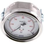 Wika MFRE 40100 CR Einbaumanometer, 3-kant-Frontring, 100mm, 0-40 bar
