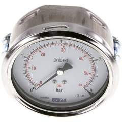 Wika MFRE 4100 CR Einbaumanometer, 3-kant-Frontring, 100mm, 0-4 bar