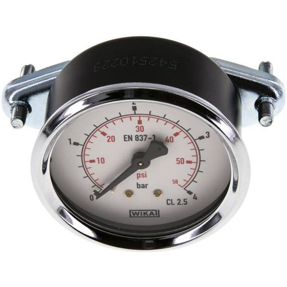 Wika MFRE 463 Einbaumanometer, 3-kant-Frontring, 63mm, 0-4 bar