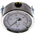 Wika MFRE 60100 GLY CR Glycerin-Einbaumanometer, 3kt-Frontring, 100mm, 0-60 bar