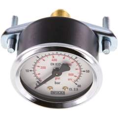 Wika MFRE 6050 Einbaumanometer, 3-kant-Frontring, 50mm, 0-60 bar