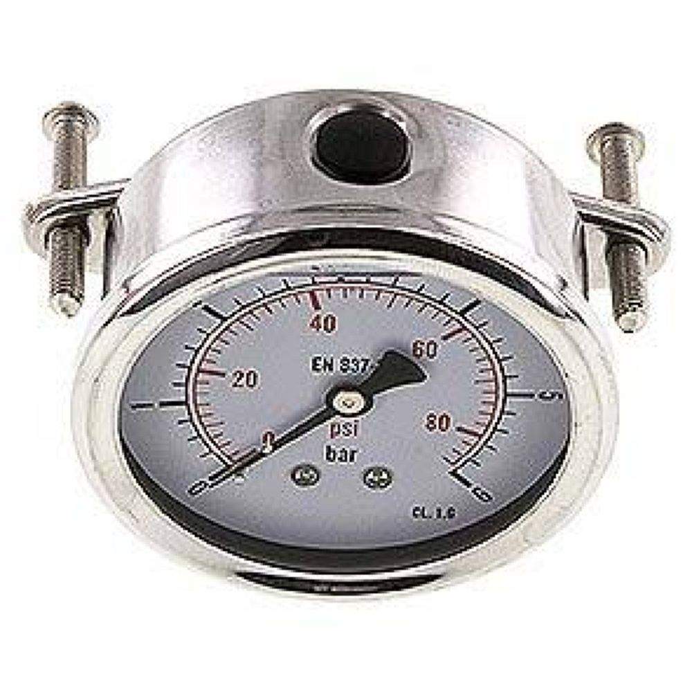 MFRE 663 GLY CRE Glycerin-Einbaumanometer, 3kt-Frontring, 63mm, 0-6 bar