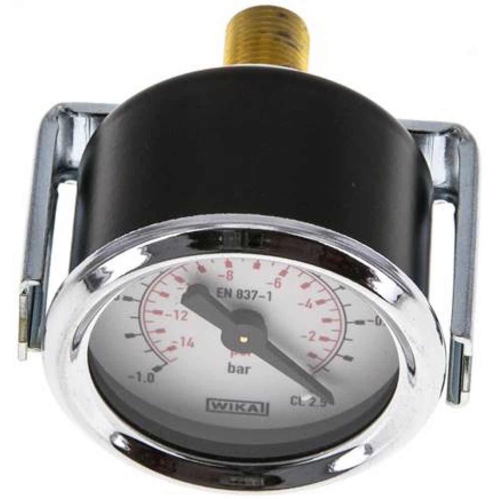 Wika MFRE -140 Einbaumanometer, 3-kant-Frontring, 40mm, -1 bis 0 bar