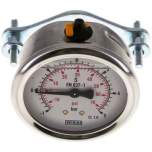 Wika MFRE -1563 GLY CR Glycerin-Einbaumanometer, 3kt-Frontring, 63mm, -1 bis 5 bar