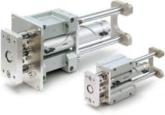 SMC MGGMF40-500. MGGM, Standard External Guided Cylinder, Slide Bearing