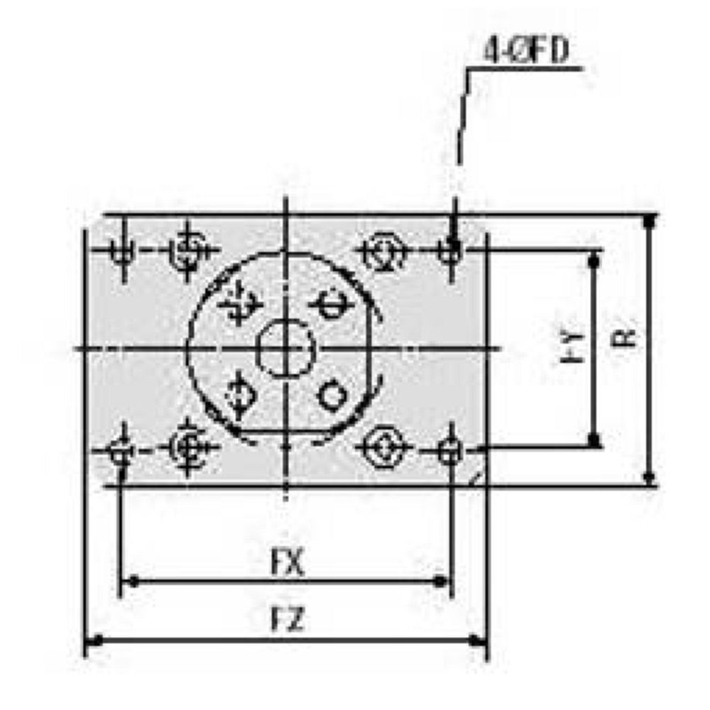 SMC MGZ80TF-75. MGZ, Double Power Cylinder, Non-rotating