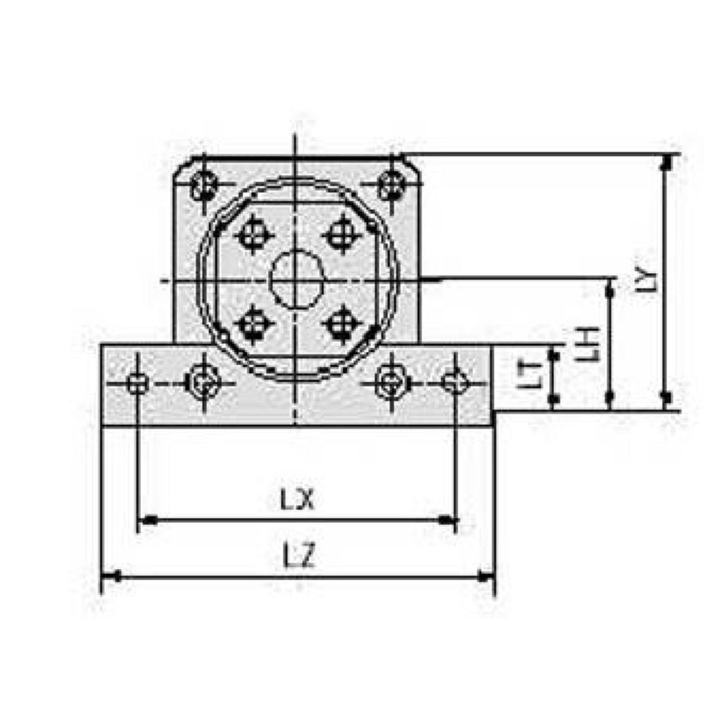 SMC MGZ-L05. MGZ, Accessory, Mounting Brackets