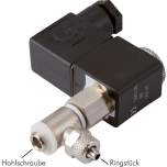 MHZO-2186-115V. Banjo bolt solenoid valve G 1/8"-8x6, 2/2-way (normally open), 115V AC