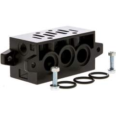 Airtec MI 013/1. ISO 1 Verkettungsplatte einfach, Abgänge unten