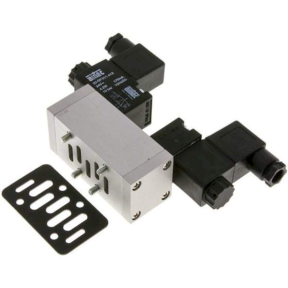 Airtec MI 01530HN 115V. ISO-Ventil (Größe 1), 5/3-Wege Mittelstellung geschlossen, 115 V AC